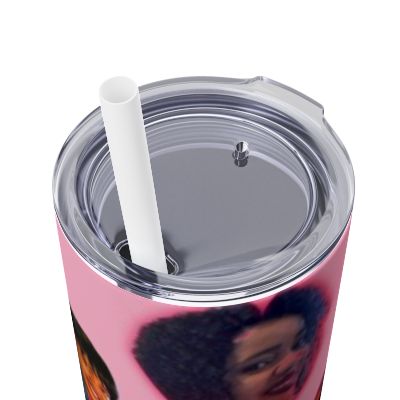 Personalized Skinny Tumbler 20oz with Straw | Custom