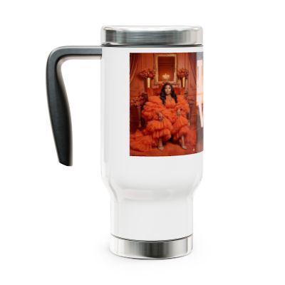 Stylish Travel Mug, Love Mug, Gift for Coffee Lovers, Outdoor Mug, Personalized Drinkware,