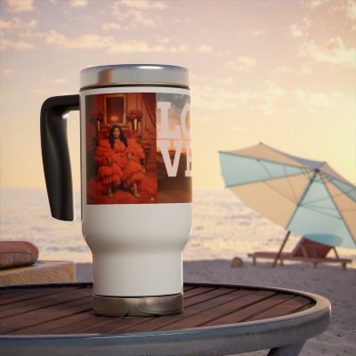 Stylish Travel Mug, Love Mug, Gift for Coffee Lovers, Outdoor Mug, Personalized Drinkware,